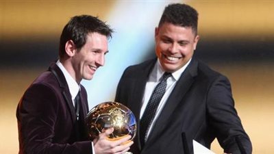 رونالدو الظاهرة: أعتقد أن العالم كله يستمتع بمشاهدة ميسي وأتمنى يلعب كرة القدم بقية حياتك