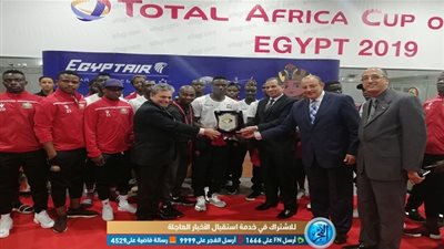 فريقا ناميبيا وكينيا يغادران مطار القاهرة‎