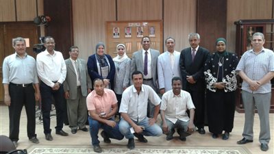 وفد من مركز القياس والتقويم يزور جامعة أسوان لمتابعة أعمال التطوير