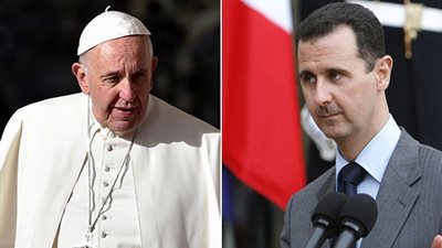 بشار الأسد يستقبل مبعوث بابا الفاتيكان