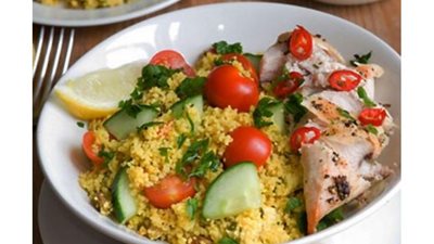 طريقة تحضير سلطة الكسكس مع دجاج