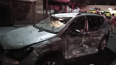 صورة من الأدوار العليا أمام معهد الأورام بعد الانفجار