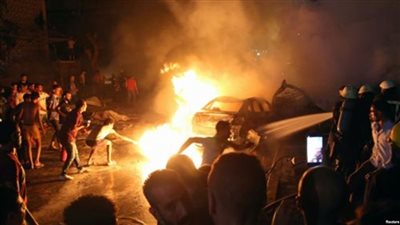 شاهد.. لحظة الانفجار الذي وقع أمام معهد الأورام