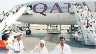 وصول دفعة جديدة من حجاج قطر