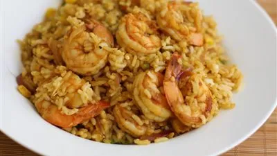 طريقة تحضير أرز بالجمبري