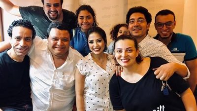 خالد جلال يشهد العرض المسرحى 