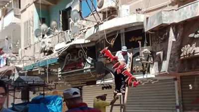 إزالة جميع آثار حريق شارع مصر بالإسماعيلية استعدادًا لافتتاحه قريبًا 