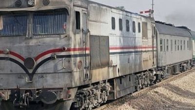 إصابة مجند إثر إنزلاق قدمية أسفل قطار بالمنيا 