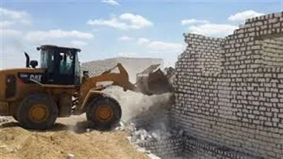 إزالة 206 حالة تعد على الأراضي الزراعية بالمنيا