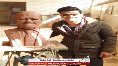شهد حالة جدل واسعة.. تمثال الفنان حسن حسني يتصدر تريند تويتر