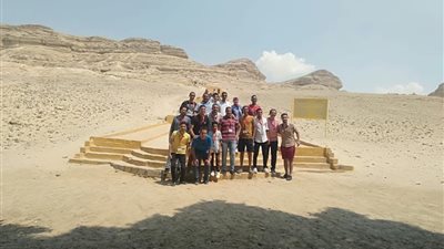 وفود شبابية من 5 جامعات تزور منطقة بني حسن الأثرية بالمنيا