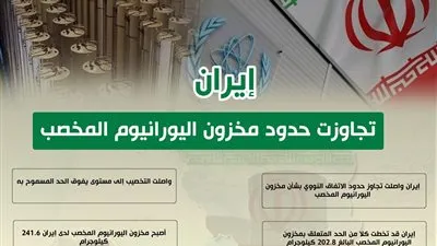 إيران تجاوزت حدود مخزون اليورانيوم المخصب