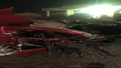 وفاة عروسين واثنين من أهلهما إثر انقلاب سيارة الزفاف بطلخا