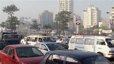 كثافات مرورية أعلى وصلة المريوطية بسبب حادث سير