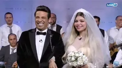 مفاجأة.. زفة ياسمين الخطيب على المطرب سعد الصغير (فيديو)