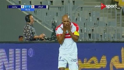 على طريقة ميسي.. شيكابالا يتلاعب بدفاع بيراميدز ويسدد كرة قوية بجوار القائم 