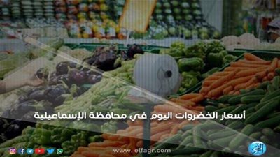 أسعار الخضروات والفاكهة اليوم الأثنين في أسواق الإسماعيلية