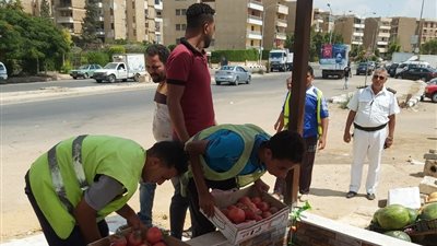   جهاز مدينة 6 أكتوبر يشُن حملة لإزالة التعديات والإشغالات أمام المحال التجارية والكافيهات بالمدينة