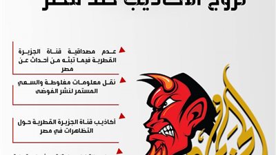 قناة الجزيرة تروج الأكاذيب ضد مصر