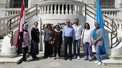 سفير موريشيوس يزور المتحف القومي بالإسكندرية (صور)