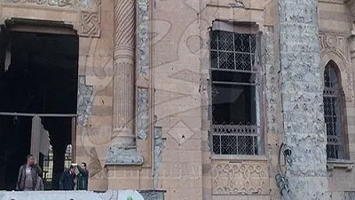 غرق دار الكتب والوثائق القومية بالمتحف الإسلامى نتيجة انفجار مديرية أمن القاهرة