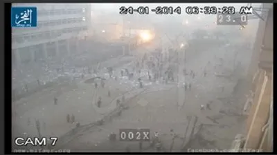 خاص بالفيديو.. لحظة ما بعد انفجار مديرية أمن القاهرة