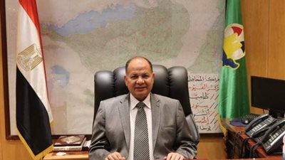 محافظ الفيوم يضع أكليلاً من الزهور على النصب التذكارى للجندى المجهول 