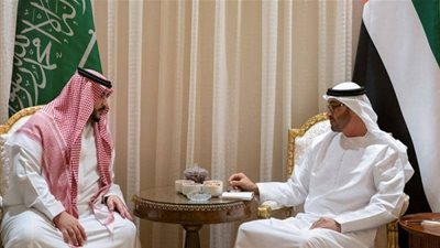 ولي عهد أبوظبي يستقبل نائب وزير الدفاع السعودي