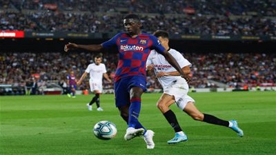 عثمان ديمبلي مهدد بالغياب 4 مباريات