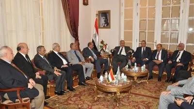 وفد رفيع من المحكمة الدستورية يهنئ رئيس مجلس الدولة بمنصبه