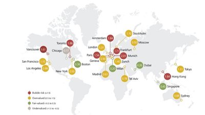 24 مدينة حول العالم مهددة بالفقاعة العقارية في 2019