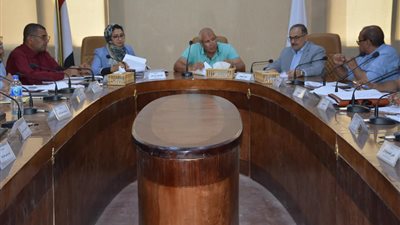 محاظ الوادي الجديد يبحث زيادة رواتب العاملين بنظام اليومية بالمصالح الحكومية (صور)