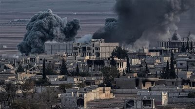 انفجار موقع للقوات الأمريكية بالقرب من مدينة كوباني السورية