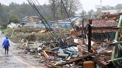 عاجل.. زلزال بقوة 5,7 درجات يضرب اليابان مع اقتراب إعصار 