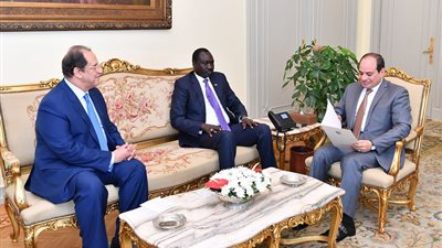 عاجل.. السيسي يتسلم رسالة من رئيس جمهورية جنوب السودان