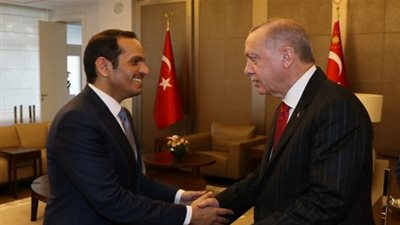 أردوغان يلتقي وزير الخارجية القطري في العاصمة التركية