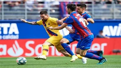 الثلاثي المرعب يشارك في هدف برشلونة ضد إيبار (فيديو)