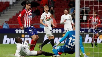 أهداف مباراة أتلتيكو مدريد وفالنسيا في الدوري الاسباني اليوم