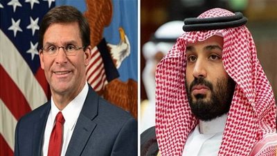 ولى العهد السعودي يجتمع بوزير الدفاع الأمريكي