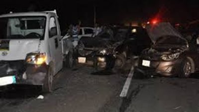 عاجل.. مصرع 4 بينهم عروسين وإصابة 6 في حادث على طريق طنطا- المحلة