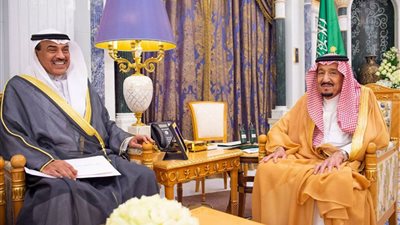 وزير الخارجية الكويتي يسلم خادم الحرمين رسالة من الشيخ صباح الأحمد