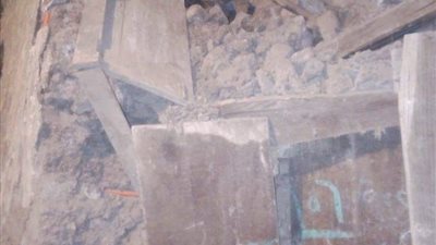 انهيار منزل من طابقين بشبين القناطر دون خسائر بشرية (صور )