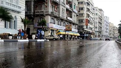 الاسكندرية الان تشهد أمطار رعدية غزيرة .. وتوقعات باستمرارها غدا السبت