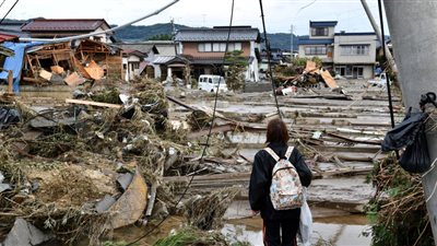 ارتفاع حصيلة ضحايا الفيضانات الغزيرة في اليابان إلى 10 وفقدان 4