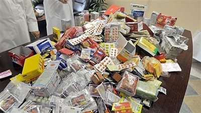 ضبط أدوية مهربة جمركياً ومجهولة المصدر داخل صيدلية بالقاهرة
