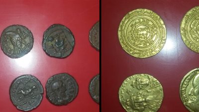 قبل تهريبهم إلى مالطا.. ضبط عملات أثرية فاطمية وبيزنطية بمطار القاهرة