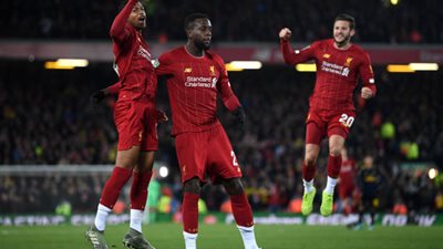 أوريجي يتعادل لليفربول أمام أرسنال في معركة كروية مثيرة 