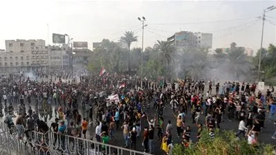عاجل.. العراق: مقتل شخص وإصابة 91 آخرين خلال تظاهرات بغداد اليوم