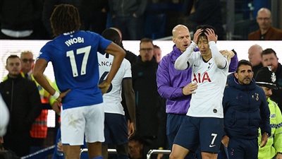 توتنهام يرفض طرد سون ضد إيفرتون