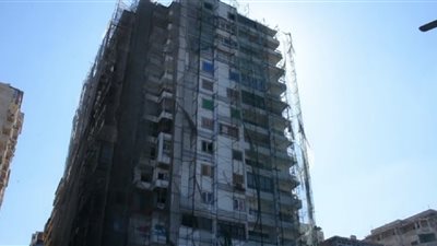 وقف أعمال تخريب في عقار بالإسكندرية 